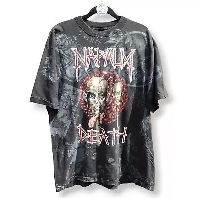 Buy Vintage Napalm Death European Tour 1994 AOP Shirt • 250£