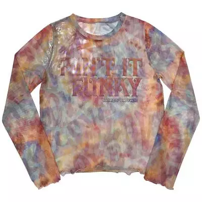 Buy James Brown Ladies Long Sleeve T-Shirt: Funky (Mesh) OFFICIAL NEW  • 17.81£