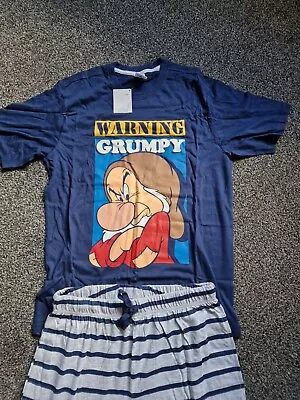 Buy Medium Grumpy Dwarf  Warning Grumpy   Men's Two Piece Pyjama Set • 9.99£
