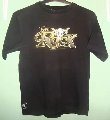 Buy Wwf Wrestling T-shirt The Rock Size 11-12 Wwe Vintage Original 2000 • 19.99£