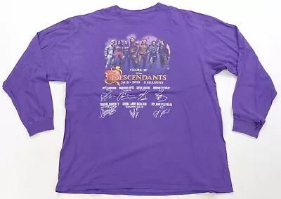 Buy Rare VTG Disney Years Of Descendants 2015-2019 Long Sleeve T Shirt 2010s Purple • 18.66£