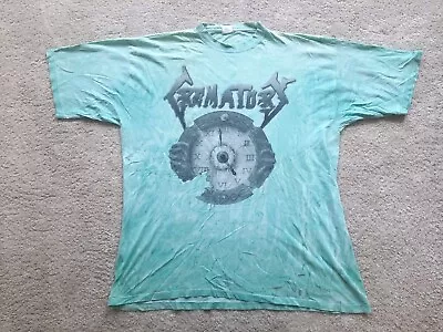 Buy CREMATORY Tears Of Time Vintage 90s Tour T Shirt Tie Dye LP XL Death Metal 1995 • 150£