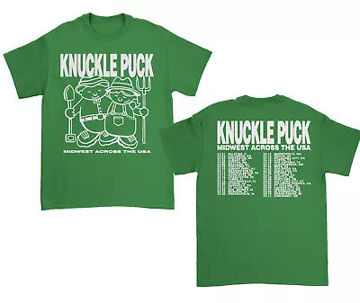 Buy 2 SIDES Knuckle Puck Midwest Across The USA Shirt Green Unisex S-5XL HB372 • 28.37£