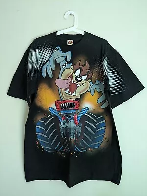 Buy Tasmanian Devil T Shirt *Vintage* Looney Tunes 1997 Big Print • 84.95£