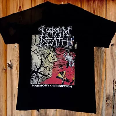 Buy Napalm Death - Harmony Corruption  Black All Size Shirt AG1605 • 18.66£