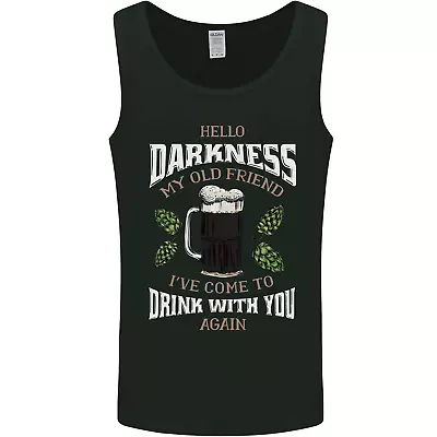 Buy Hello Darkness My Old Friend Funny Guiness Mens Vest Tank Top • 10.99£