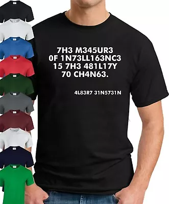 Buy THE MEASURE OF INTELLIGENCE T-SHIRT > Funny Slogan Novelty Mens Geeky Gift Geek • 9.49£