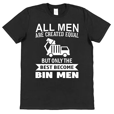 Buy Bin Man T-Shirt Gift For Husband Son Dad Best Equal Funny Refuse Collector Men • 15.95£