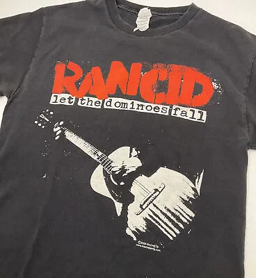 Buy Vintage Rancid T-Shirt Y2K Machete Graphic Tee Crewneck Band Punk Rock Sz Small • 28£