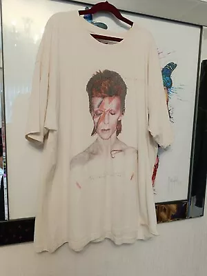 Buy David Bowie Aladdin Sane T-SHIRT Size Large • 5£