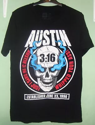 Buy Wwe Wrestling T-shirt Stone Cold Steve Austin Established 1996 Size Medium • 15£