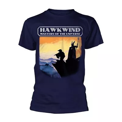 Buy HAWKWIND MASTERS OF THE UNIVERSE (NAVY) T-Shirt Small BLUE • 15.30£