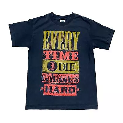 Buy Vintage Y2K Every Time I Die ETID Parties Hard Band T Shirt Men's S • 27.07£
