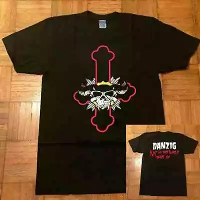 Buy Danzig T-Shirt, Danzig Not Of This World Tour 1989 T-Shirt, Danzig Heavy Metal B • 16.77£