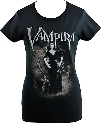 Buy Womens Vampira T-Shirt Graveyard Gothic Vintage Horror Halloween XS-5XL • 22.50£