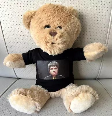 Buy Noel Gallagher OASIS 8 Inch VERY CUDDLY TEDDY BEAR Black T Shirt • 15.99£