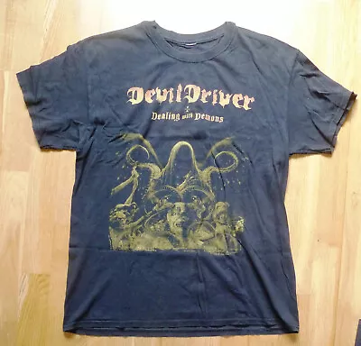 Buy Devil Driver – Dealing With Demons Schwarzes T Shirt Gr. Ca. M – L Größe T-Shirt • 7.60£