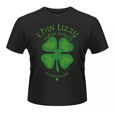 Buy Thin Lizzy Four Leaf Clover Phil Lynott Rock Licensed Tee T-Shirt Men • 18.20£