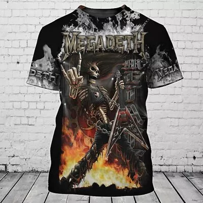Buy Good Price-Megadeth Rock Band Symphony Of Destruction 3D T-Shirt • 25.20£