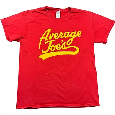 Buy T Shirt Red Gildan Medium Graphic Tee Mens Summer Average Joes T Shirt M • 20£