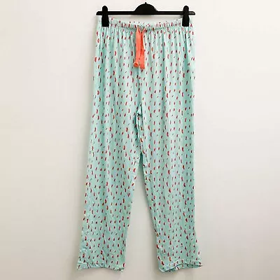 Buy Evans Mint Green Printed Cotton Pyjama Bottoms UK 14/16 • 12£