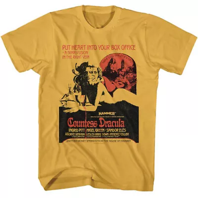 Buy Hammer Horror Countess Dracula Poster Ginger T-Shirt • 22.40£