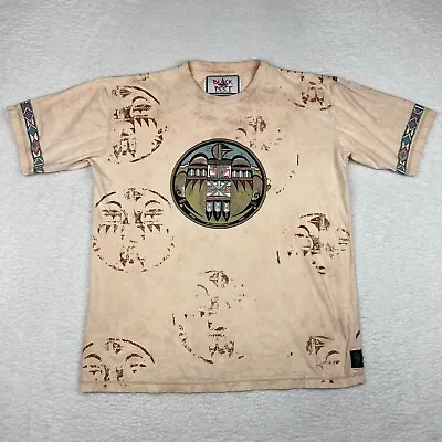 Buy Native American Shirt Mens XL Beige Pink Aztec Indian Thunderbird Handmade Tee • 13.89£