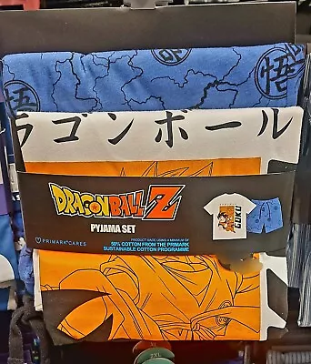 Buy Dragon Ball Z Goku Men's T-shirt & Shorts Pyjama Set UK Size XS-2XL • 23.99£