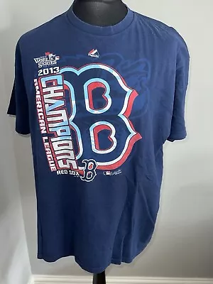 Buy Boston Red Sox Graphic Navy T-shirt Men's Large • 9.99£