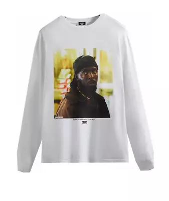 Buy Size Large Kith X The Wire Omar Back L/S Tee White NWOT SS22 • 112.02£