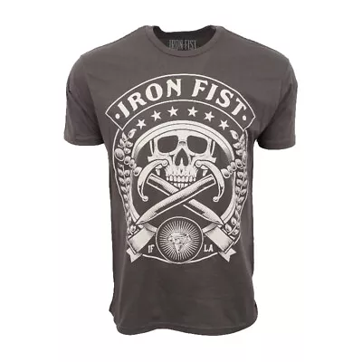 Buy  Iron Fist Mens Nassau Pirate Skull T Shirt  • 10.74£