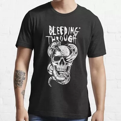 Buy NWT Bleeding Through Snake Skull American Entertainment Hobby Tee Unisex T-Shirt • 21.94£