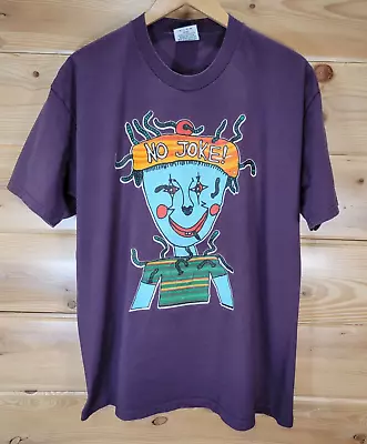 Buy Vintage Meat Puppets Band T Shirt Men XL No Joke! Double Sided Purple • 232.97£