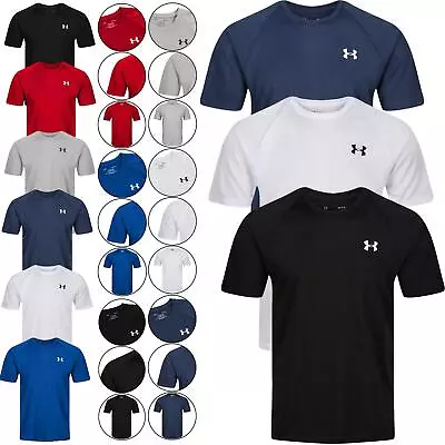 Buy Mens Under Armour T Shirt Short Sleeve Crew Neck HeatGear Sports Breathable Gym • 10.99£