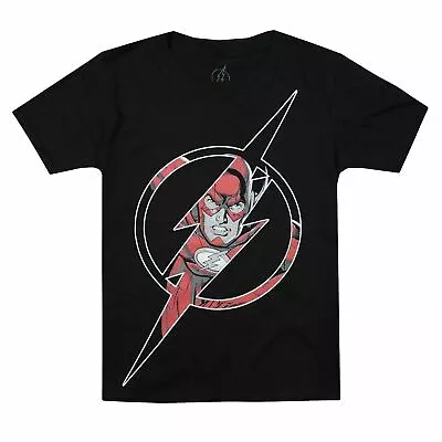 Buy DC Comics Boys The Flash Icon T-shirt Black 7-12 Years Official • 9.99£