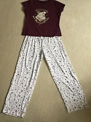 Buy Harry Potter Hogwarts Tesco Ladies Pyjamas 2 Part Set Size 12-14 • 2£