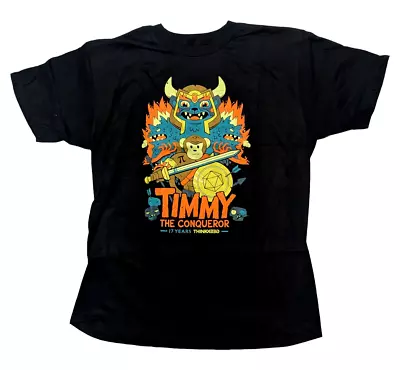 Buy Vintage ThinkGeek Timmy The Conqueror Conan Parody Black Tee T-Shirt M Med New • 9.33£