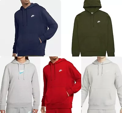 Buy New Nike Mens Sportswear Club Fleece Pullover Hoodie Hooded Sweatshirt S,M,L,XL • 28.97£