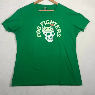 Buy Foo Fighters Tiki Drink Skull Happy Face Band Concert Merch T-shirt Women XXL • 21.01£
