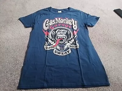 Buy Adults Unisex Gas Monkey Garage Blood Sweat Beers Tee Shirt • 1.90£