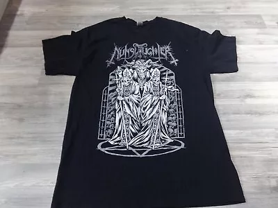 Buy Nunslaughter Black Metal Shirt L Gildan Sadistik Exekution Revenge Venom • 35.47£