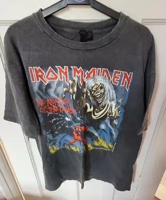 Buy Vintage Topshop/And Finally Ladies Iron Maiden (NOTB) T-shirt - Size 8 BNWT • 24.99£