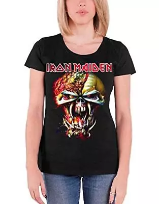 Buy Iron Maiden Women's Final Frontier Big Head T-Shirt, Black, Size 12 (Size:Large) • 17.34£