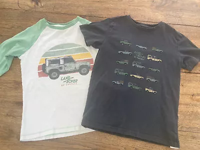 Buy 2 X Land Rover Defender T Shirts By Fat Face Size  Age 9-10 Years  • 15£