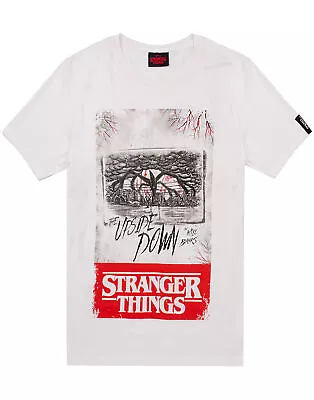 Buy Stranger Things White Logo Short Sleeved T-Shirt (Mens) • 14.95£