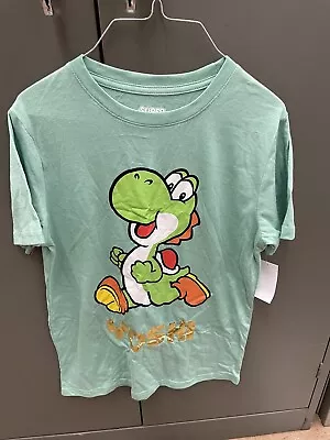 Buy Super Mario Bros Yoshi Graphic T-Shirt - Youth XL New • 9.34£