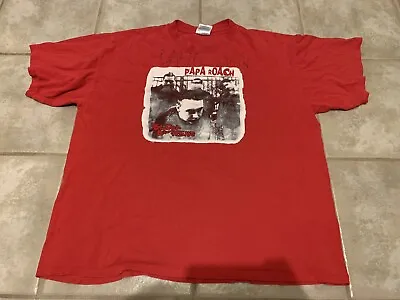 Buy VINTAGE Papa Roach Blood Brothers Shirt XL 2000 Infest Red SIGNED AUTOGRAPHED • 104.99£
