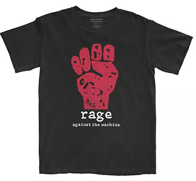 Buy Rage Against The Machine Red Fist Official Tee T-Shirt Mens • 16.06£