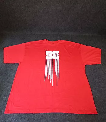 Buy Mens Genuine DC Casual Fashion Skate Bmx Mx Tee T-Shirt S M L XL XXL Red DC53 • 9.99£