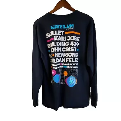 Buy Winter Jam T-Shirt 2018 Mens Large Black Tour Spectacular Skillet Kari Jobe • 8.32£